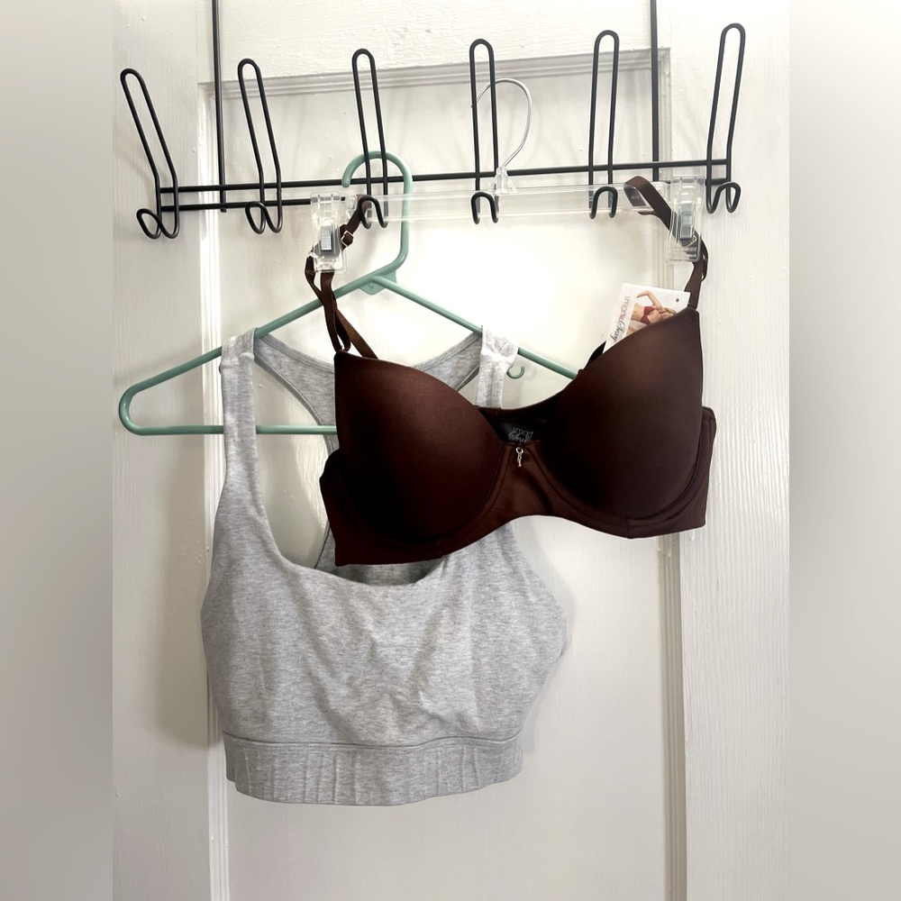 Bundle of Two : Forever 21 Sports Bra & 38A Coffee Colored Bra